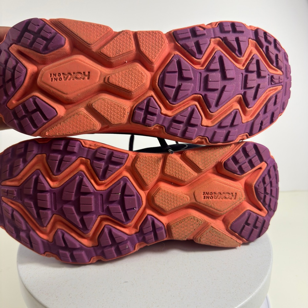 Hoka Challenger ATR 6 Womens Trail Running Shoes Navy Orange Purple Sneakers 8.5 - Picture 13 of 14
